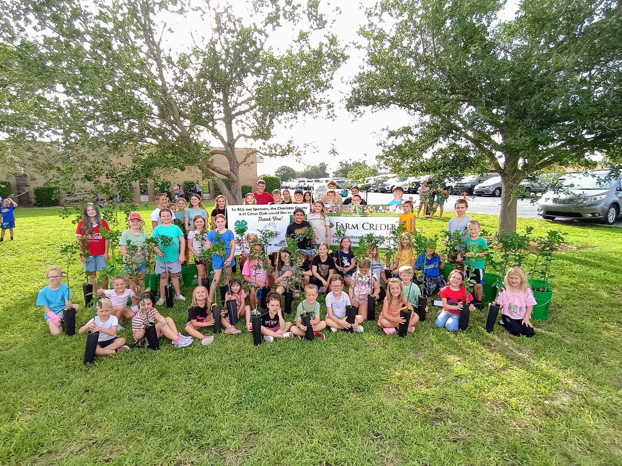 The Charlotte County Citrus Club is growing strong with nearly 80 youth members! Each received a citrus tree and supplies to care for it, leading up to an auction at the Charlotte County Fair in February. Farm Credit of Florida is proud to support youth in agriculture!