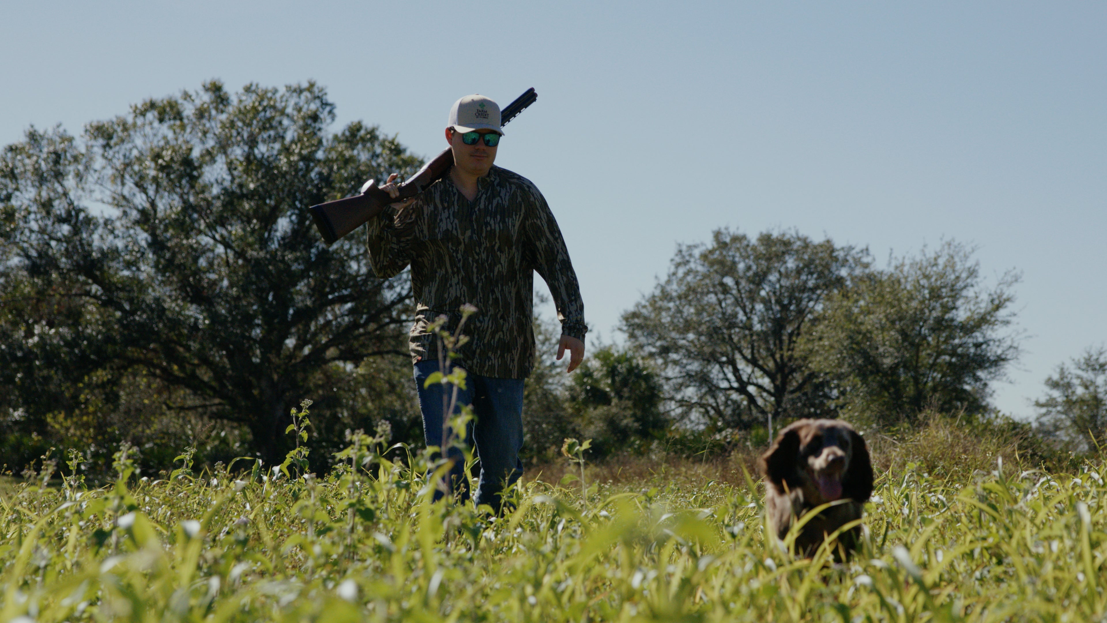 Jake Pendergrass hunting with dog